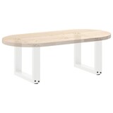 thumbnail of Pieds De Table Basse En U 2 Pièces Blanc 40 X (30 31) Cm Acier