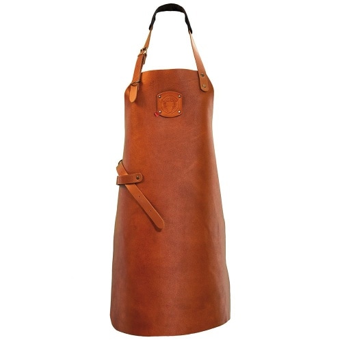 BBQ Latzschürze B 60 x L 82 cm Fb. cognac : cognac : 100% Leder (HM)