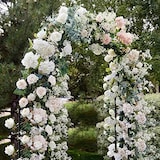 thumbnail of Arco Da Giardino Per Rose Piante Rampicanti Traliccio Pergolato Vite Decorazione Eventi Matrimoni Sostegno In Metallo Verde Scuro 240 x 140 x 38 cm