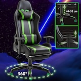 thumbnail of SVITA Stuhl Bürostuhl Schreibtischstuhl Drehstuhl Fußablage ergonomisch schwarz grün