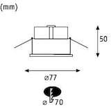 thumbnail of Paulmann Spot encastré LED Cymbal Coin    rond 77mm   max. 10W   gradable  Blanc dépoli 93417