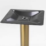 thumbnail of Runder Esstisch 60 cm mit terrazzo/goldener Platte und vergoldetem Fuß