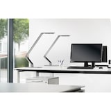 thumbnail of Tischleuchte Table Linear Base eckig mit Fuß Aluminium silber
