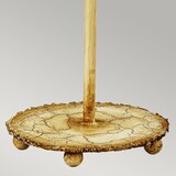 thumbnail of Lampada Da Scrivania Trellis Acciaio Stucco Patinato Foglia Argento 1 Luce E27