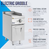 thumbnail of Royal Catering Fry top elettrico - 5,4 kW - Piastra ondulata - Unità base - 40 x 70 cm - Serie Pro 730 -