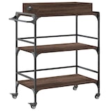 thumbnail of vidaXL Keukentrolley 81,5x41x92,5 cm bewerkt hout bruin eikenkleurig