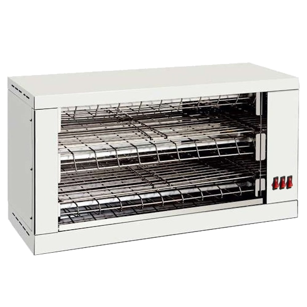 Elektrisch broodrooster 2 planken van 520 x 200 - 690x290x370 mm - 3600 W 230/1V - 4302REPU Eurast