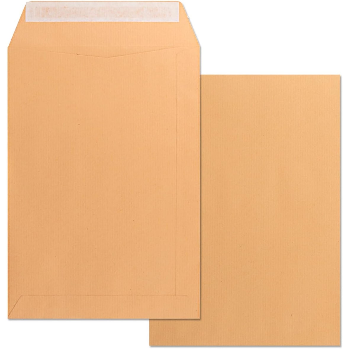 Sobres de Papel, Sobre Papel Kraft, Sobre Grande con Medidas 310 x 410 mm, Sobre con Cierre Tira de Silicona· m-office (1000 uds, 310x410mm)