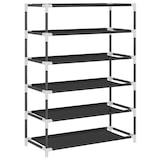 thumbnail of Helloshop26 - Armoire à chaussures range chaussures rangement meuble entrée couloir salon 60 x 28 x 90 cm Tissu noir 02_0021992