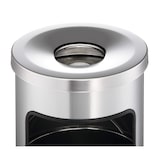 thumbnail of DURABLE Papierkorb Metall 17L rund mit Ascher SAFE