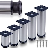 thumbnail of 1 x Möbelfuße verstellbar EDELSTAHL 50mm Sofafuß Küchenfuß Sockelfüße Bettfüße 50mm