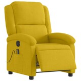 thumbnail of vidaXL Massagesessel Elektrisch Gelb Samt