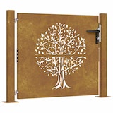 thumbnail of vidaXL Poort 105x80 cm boomontwerp cortenstaal