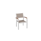 thumbnail of Merxx Naxos Set 5tlg., 4 Sessel, 1 Ausziehtisch 150 (200) x 90cm, Aluminium/Textil/Akazie