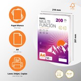 thumbnail of Folios a4 200gr 100 hojas, Papel Multiusos para Impresora, Folios para Impresoras Láser y de Inyección, Para uso Oficina,Material Escolar- Ofituria