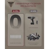 thumbnail of Helloshop26 - Meuble TV jusqu'à 60 pouces  pour salon banc verre cannelé moderne 140 x 39 x 45 cm beige 12_0006566