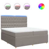 thumbnail of vidaXL Boxspringbett mit Matratze Taupe 200x200 cm Stoff