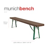 thumbnail of ZOWN Banco plegable profesional Munich Bench 220 x 30 cm