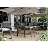 thumbnail of METRO PROFESSIONAL Table haute pliante SOFIA, acier, Ø 60 cm, hauteur réglable, ronde, gris foncé