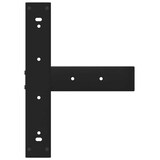 thumbnail of Helloshop26 - Set di 2 gambe per tavolo da bar a forma di T robuste e dal design moderno 40 x 35 x 100 cm acciaio nero 02_0057348