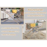 thumbnail of Holzwäscheständer Wäschetrockner Wäscheständer aus Eschenholz V-90.93groß