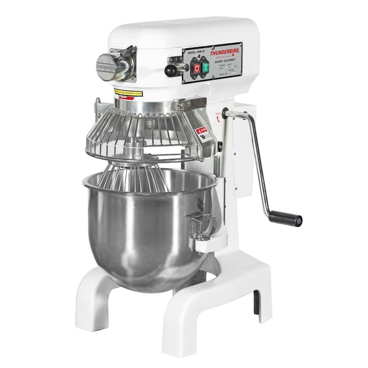 Thunderbird Batteur mélangeur 20 L, 1200W