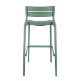 thumbnail of Set van 4 saliegroene kunststof terrasstoelen