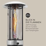 thumbnail of Goldflame Deluxe Terrassenheizstrahler 36.000BTU/11kW mobil Edelstahl Schwarz