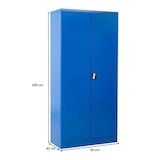 thumbnail of PROREGAL Stahlschrank BEE mit 4 lackierten Fachböden | HxBxT 195x92x42cm | Blau-Blau | Werkstattschrank Werkzeugschrank Aktenschrank Universalschrank