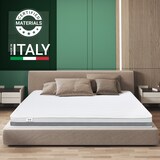 thumbnail of The White Stone Dubbel matras 160x220 Basic, antibacterieel, mijtwerend, anti-allergisch | Hoogte 16 cm | Made in Italy