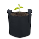 thumbnail of Intirilife 10x Vlies Pflanzsack in 20 Liter - 5 Gallon - 30 x 25 cm - Pflanzen Blumen Übertopf aus Vliesstoff mit Tragegriffen für Garten