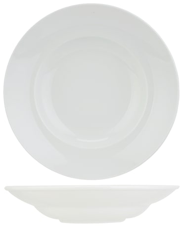 METRO Professional Plato para pasta Anla, porcelana, Ø 24 cm, blanco, 6 unidades
