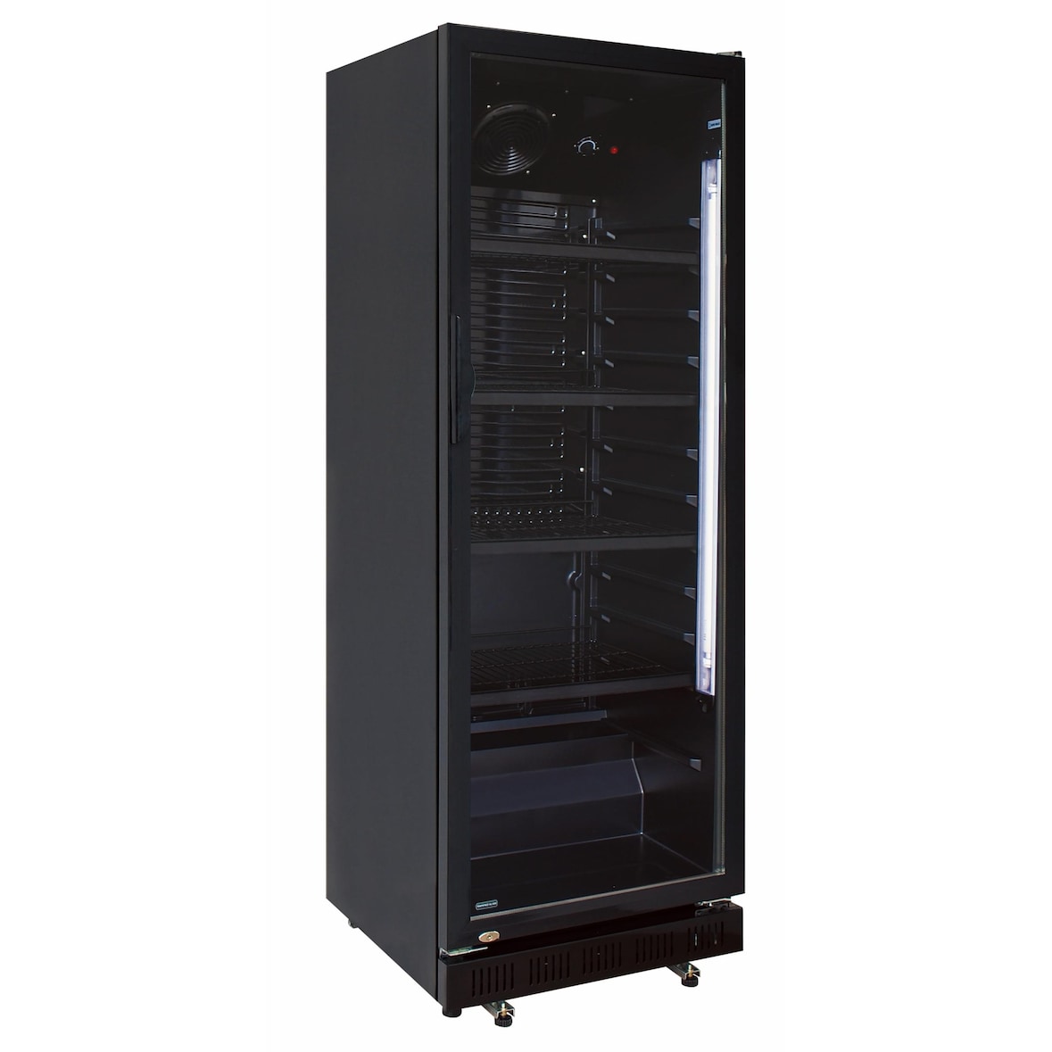 A&S Flaschenkühlschrank 360 L  620x635x1732 mm, schwarz