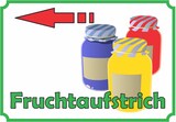 thumbnail of Fruchtaufstrich Marmelade Verkaufsschild Pfeil links  Hofladen Verkaufsförderung A3 (297x420mm)