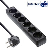 thumbnail of InLine® Steckdosenleiste, 6-fach Schutzkontakt, schwarz, 5m