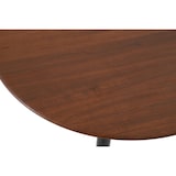 thumbnail of METRO PROFESSIONAL Bistrotisch 3in1 klappbar Aveiro, Stahl, Holz-Effekt-Druck, Ø 60 cm, höhenverstellbar (42/74/110 cm), dunkelbraun/schwarz