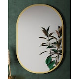 thumbnail of Espejo de Pared Ovalado Oro | Espejo Decorativo Oval | Espejo de Baño Ovalado | Reversible | 55 x 80cm - Oro