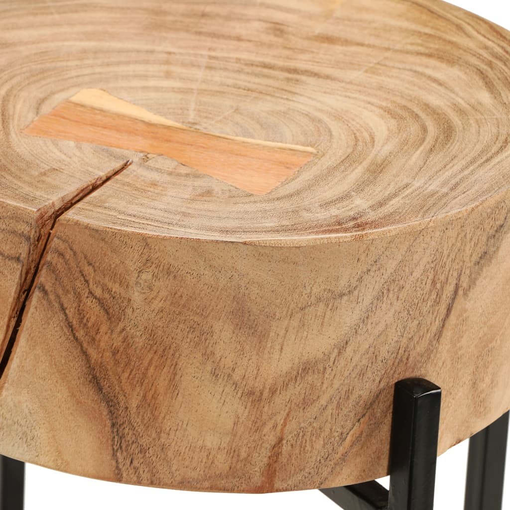 vidaXL Beistelltisch-Set 2 Stk. Akazienholz Massiv : Farbe - Braun
