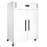 thumbnail of Congelador de 2 puertas, blanco, refrigeración por aire, GN2/1, con cerradura, Polar 1200L CD616