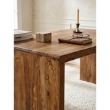 thumbnail of Schreibtisch BOHA Massiv-Holz Sheesham Computertisch 180 cm breit Echtholz Design Ablage Büro-Tisch