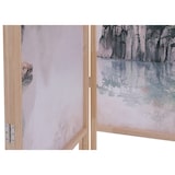 thumbnail of Paravent HWC-O70, Trennwand Sichtschutz Raumtrennung Naturmotive Holz MVG Polyethylen 170x137cm ~ Berge