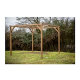 thumbnail of HABRITA pergola en bois thermo chauffé 8.88 m² sans couverture th3030
