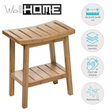 thumbnail of WellHome - Taburete de Bambú Armonía de Estilo Zen Japonés, 46x39x25 cm