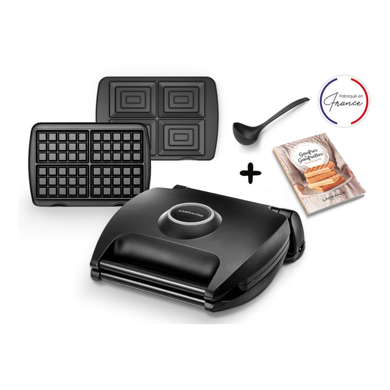 Gaufrier Croque Monsieur Lagrange Gaufrier 4 Gaufres + Croque Monsieur 089004