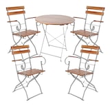 thumbnail of 5er Biergarten Set Biergartengarnitur Biergartenmöbel rund Ø80cm