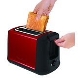 thumbnail of Grille pain Subito 2 fentes rouge -  Rectangle Inox Moulinex 40.1x12.6 cm