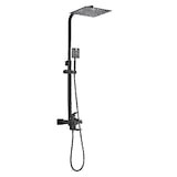 thumbnail of LANA | Conjunto de chuveiro de chuva de aço inoxidável preto fosco premium | Torneiras de design sistema de chuveiro | completa com chuveiro de mão