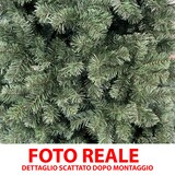 thumbnail of Albero Di Natale 240 Cm Con Sacca 1516 Rami Foltissimo Rami A Gancio Base A Croce In Metallo Doppia Foglia Colorata In PVC (240 Cm, 1516 Rami)