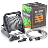 thumbnail of Brandson Schlauchtrommel Schlauchbox mit 20m Gartenschlauch, Drehgriff, Nachtropfstopp, Garten Schlauch Trommel mit Wandmontage, 1/2 Zoll, 3/4 Zoll