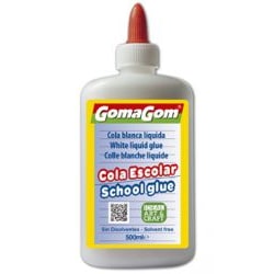 Cola 13671 - Cola Escolar Líquida Branca 500gr - 6 unidades